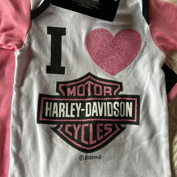 Harley Davidson twin pack bodysuits 18 months - Picture 2 of 8